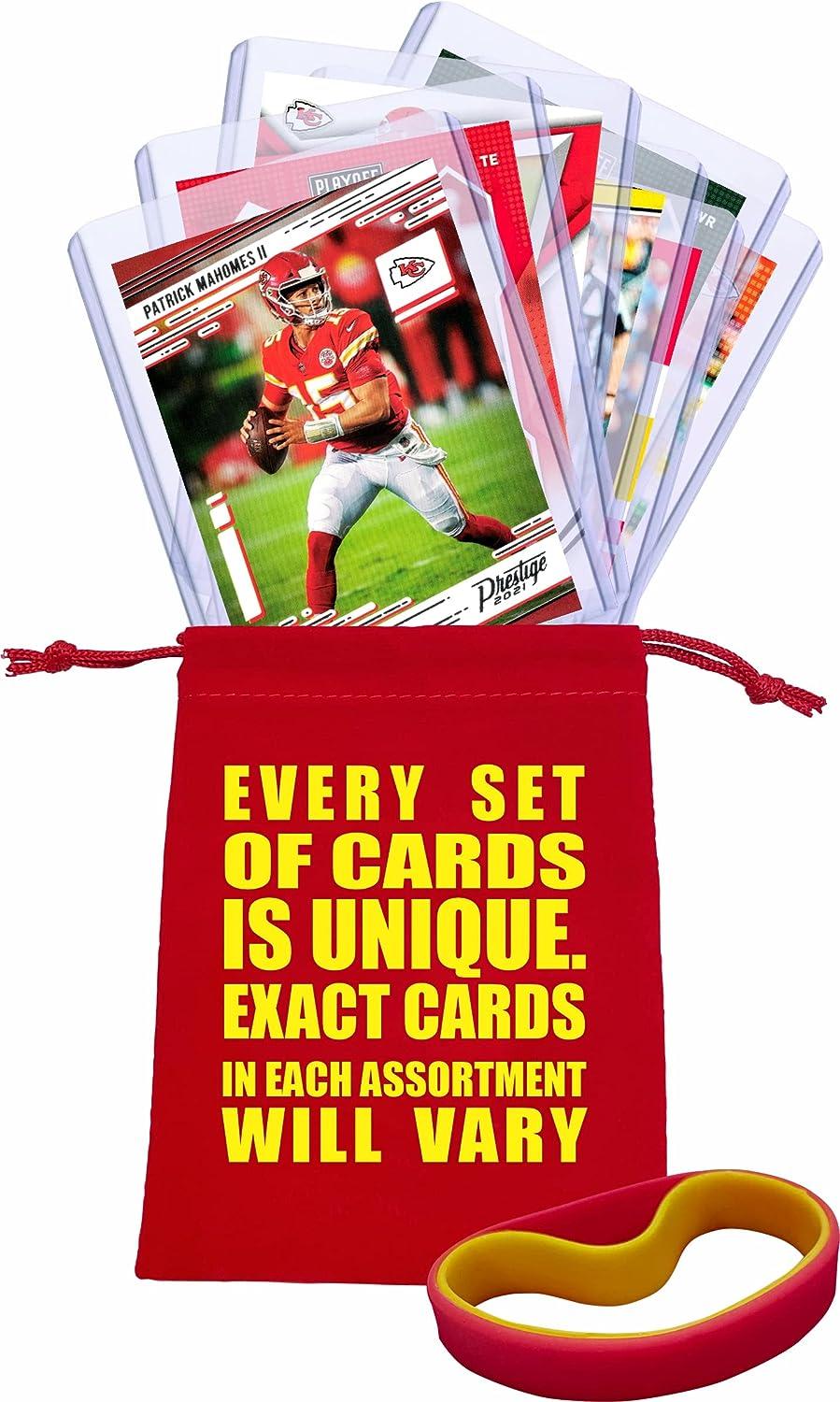 Patrick Mahomes Football Card Bundle, Set of 4 Assorted Kansas