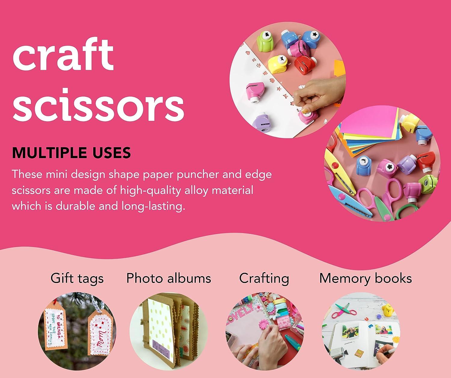 6 Pattern Shape Cutter Scissors For School Kids make Paper Crafts And  Scrapbook