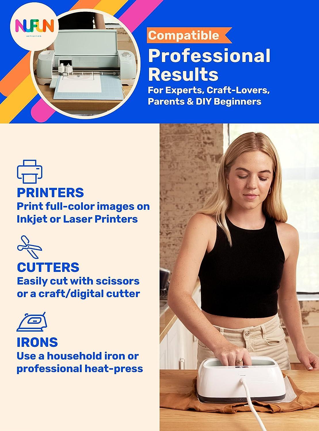InkJet Printable Transfer Paper for Light Fabrics 11x17 – NuFun Activities