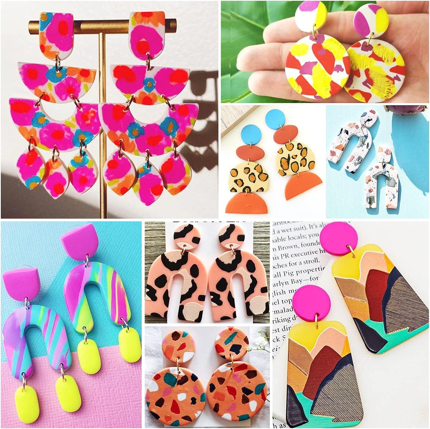Polymer Clay Cutters Set Handmade with Earring Hooks Earring Cards Plastic  Clay Earring Cutters for Jewelry Making DIY Tools - AliExpress
