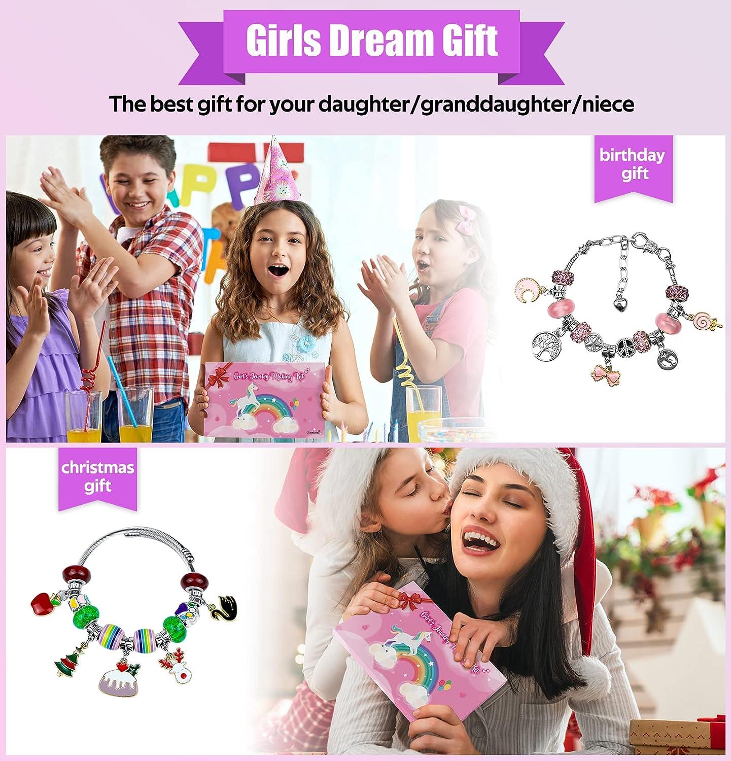 Charm Bracelet Making Kit & Unicorn Gifts for Girls, Oman
