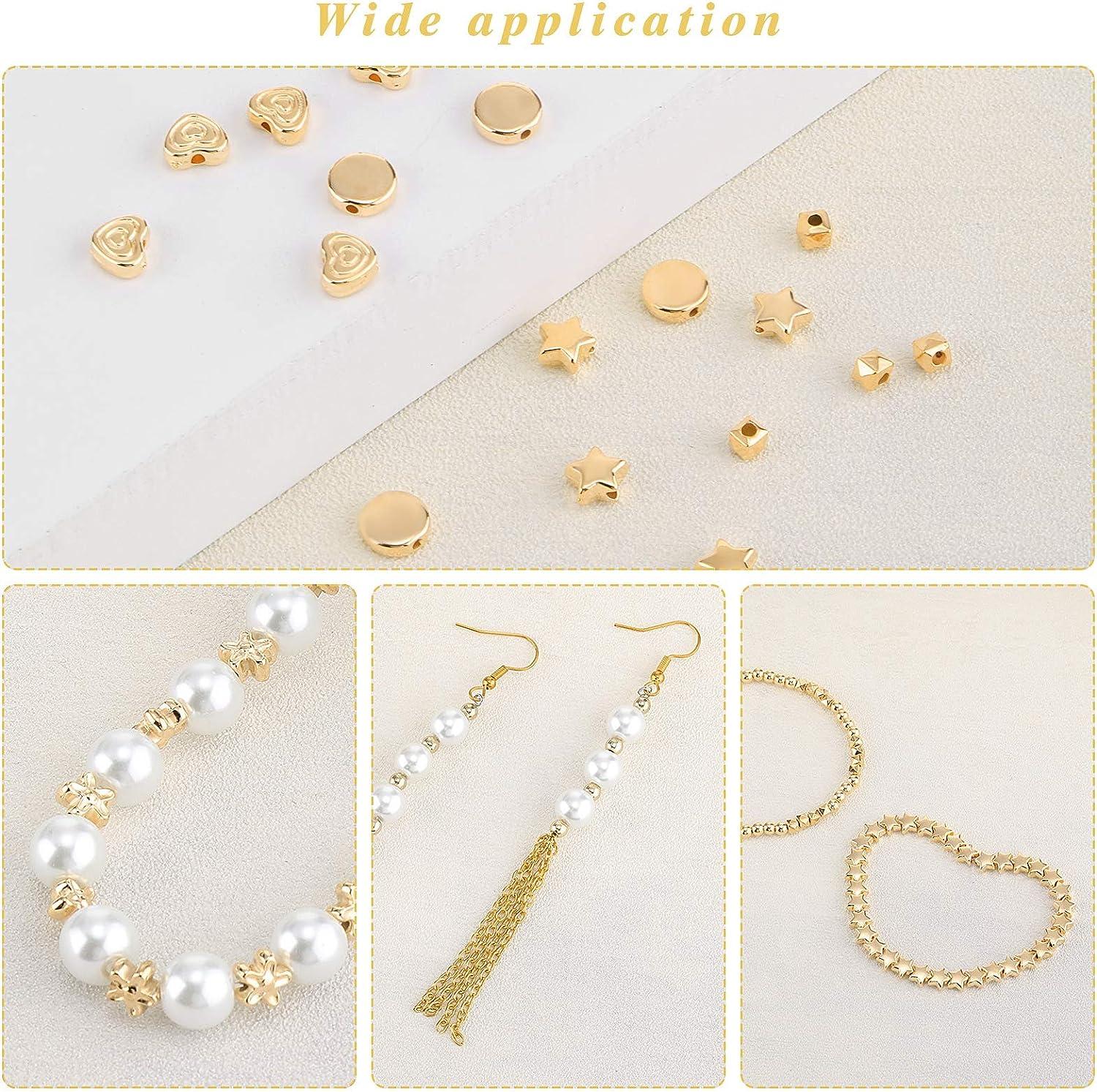 Flat Round Spacer Beads, Gold Filled Gear Shaped Spacer Bead for