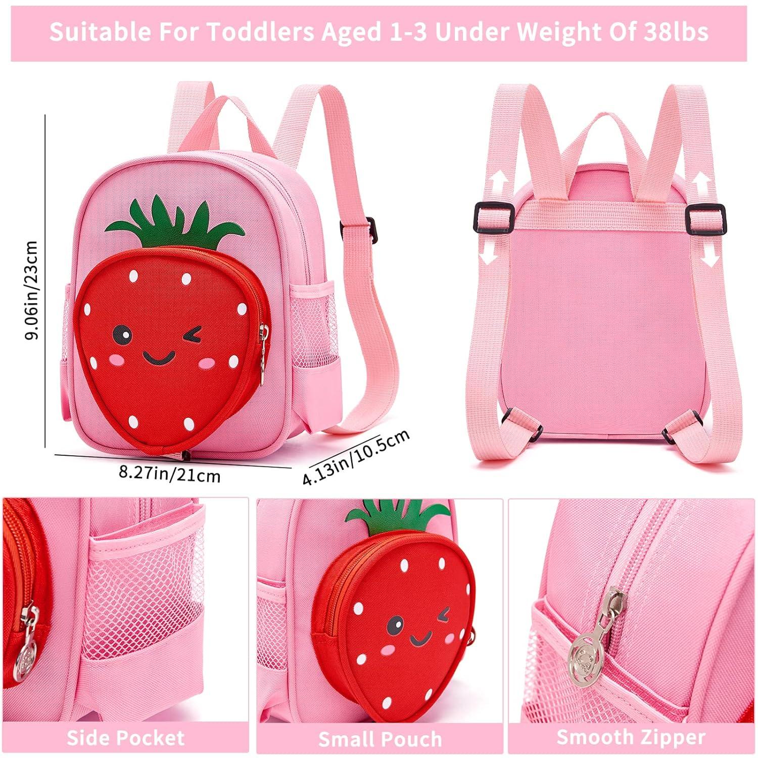 Mini Backpack - Pink Strawberry