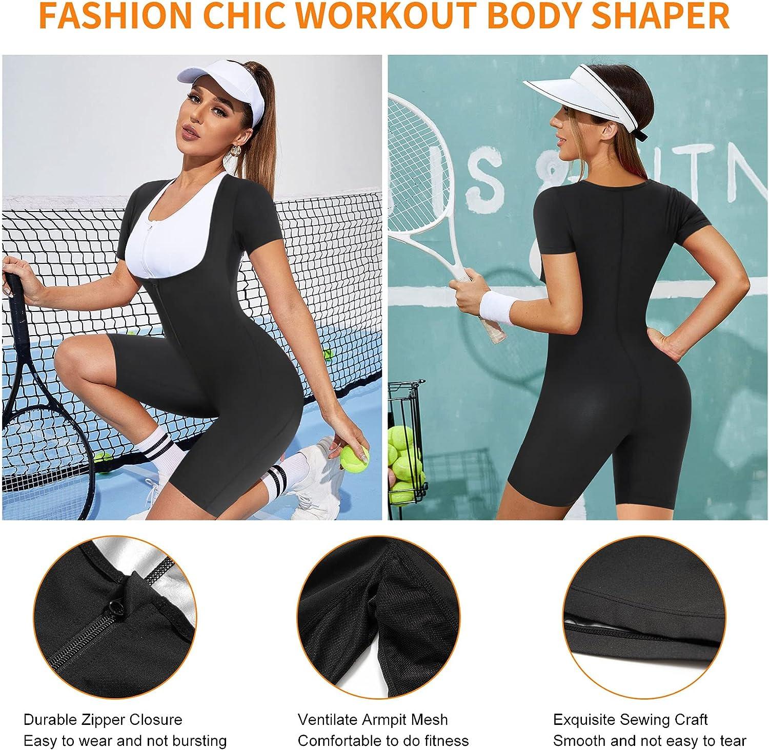 Sauna Vest for Women Sweat Workout Yoga Tops Sauna Suit Waist Trainer Body  Shaper Exercise Gym, M 