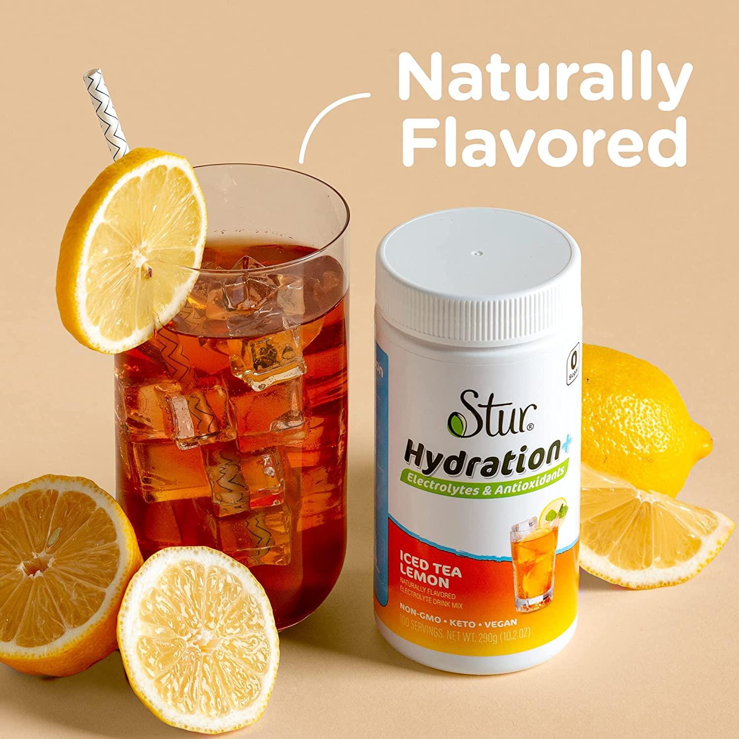 Stur Electrolyte Hydration Powder, Lemon Lime, Sugar Free