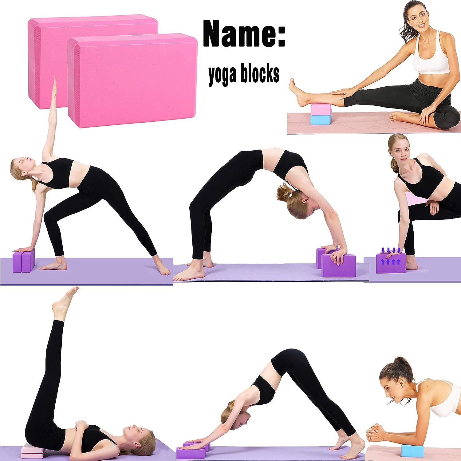 Yoga Starter Kit 4pcs Yoga Equipment Set Yoga Ball Exercise Resistance  Loops Stretching Strap Pilates Belt Yoga Beginners Kit For Home Gym Yoga  Training