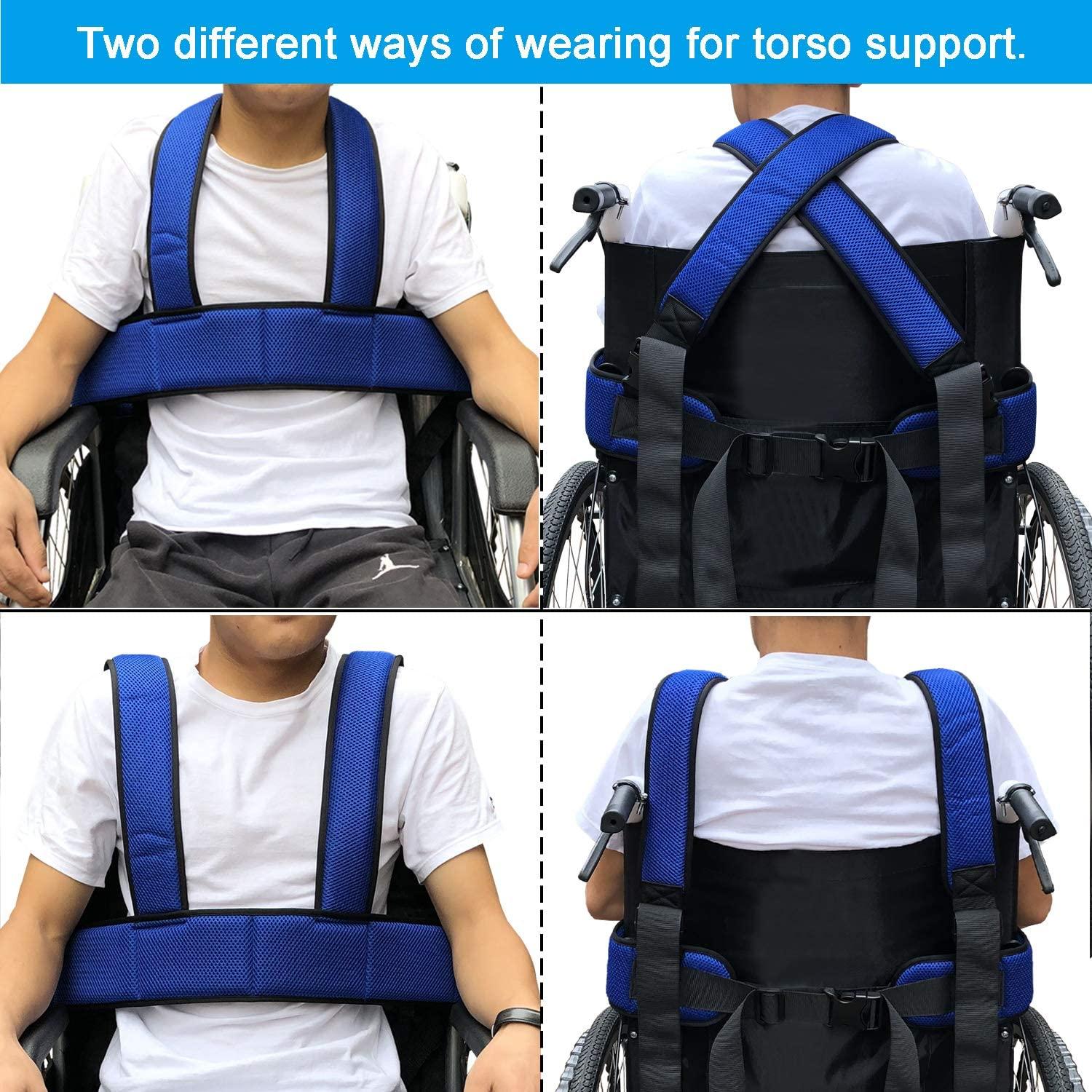 Wheelchair Seat Belt Torso Support Vest for Patient, Elderly & Disabled ...