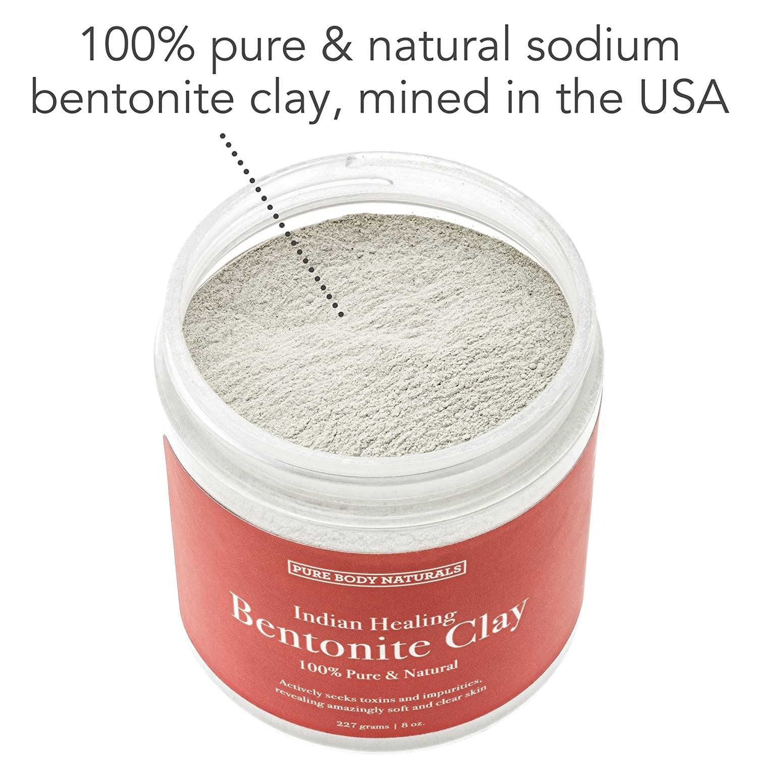 Pure Bentonite Clay Powder, Bentonite Clay for Hair and Skin