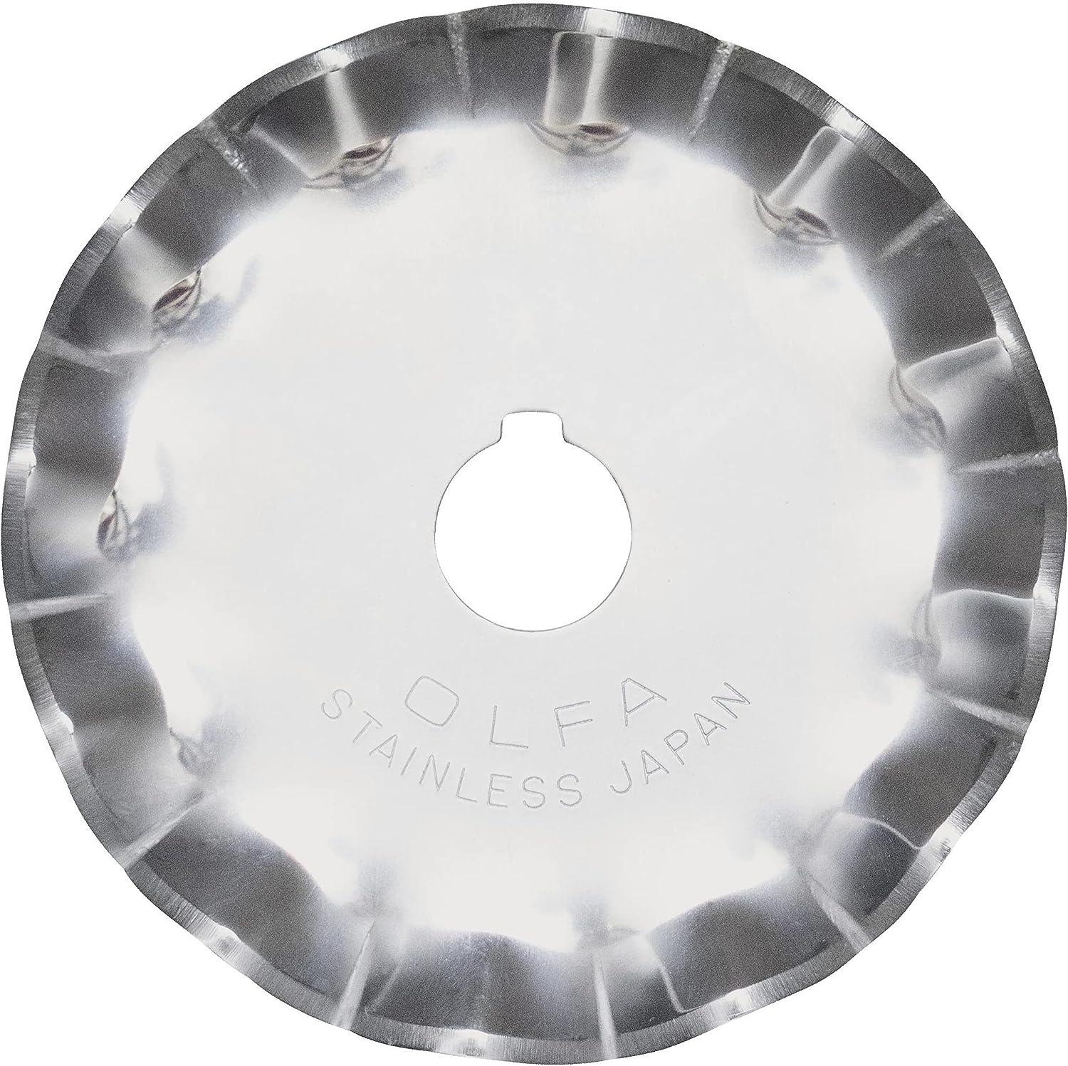 OLFA 60mm Rotary Cutter Replacement Blade, 1 Blade (RB60H-1) - Tungsten  Steel Endurance Circular Rotary Fabric