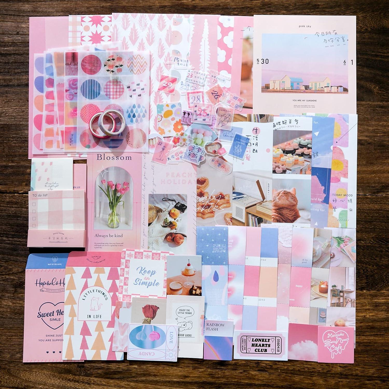 Pink Roses Scrapbook Paper - 8 1/2 x 11