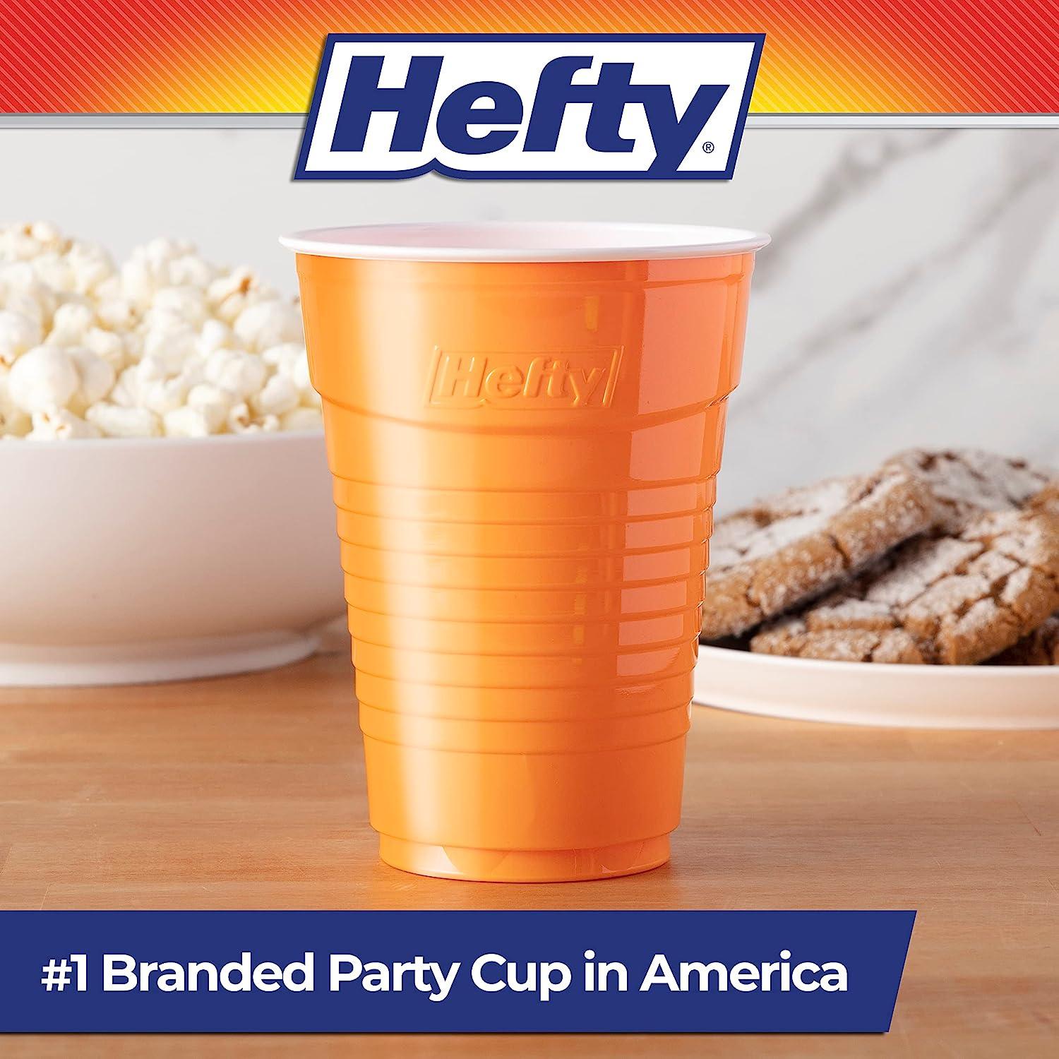Hefty Party On! 16 oz Assorted Colors Disposable Plastic Cups