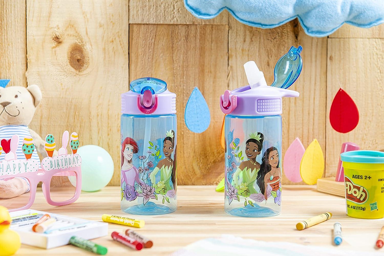 Zak Designs Disney Lilo and Stitch Kids Water Bottle with Spout Cover and  Built-in Carrying Loop, Made of Durable Plastic, Leak-Proof Water Bottle  Design for Travel (17.5 oz, Stitch, Pack of 2) 