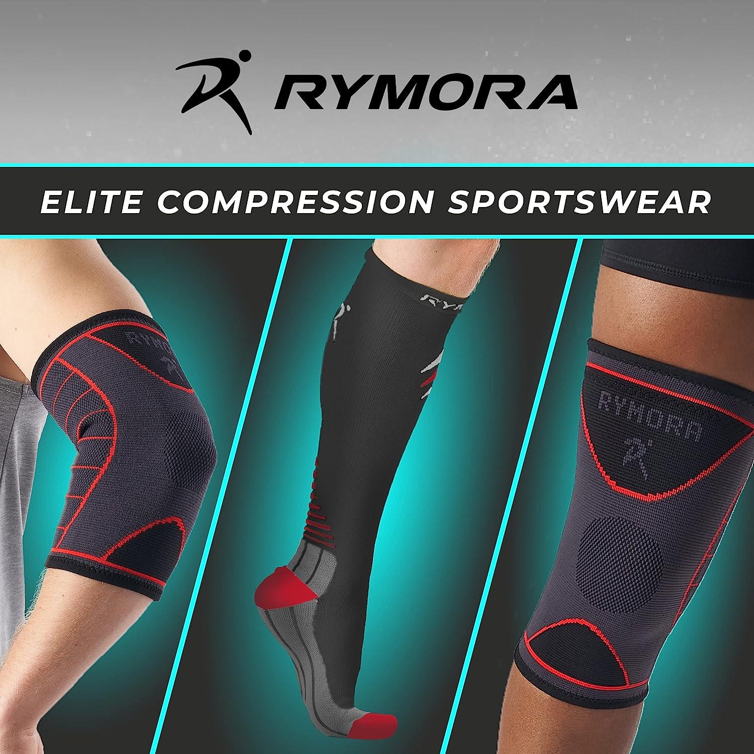  Rymora unisex-adult Leg Compression Socks, Calf Support Sleeves  for Legs Pain Relief, Comfortable and Secure Footless for Fitness, Running,  and Shin Splints 1 Pack, White, Large : Everything Else