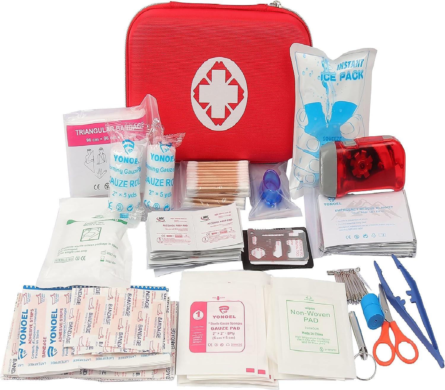 ABPIR 170 PCS Survival Kits, Survival First Aid Kit, Trauma Kit with  Essential Survival Gear Emergency Medical Supplies for Hiking Camping  Backpacking