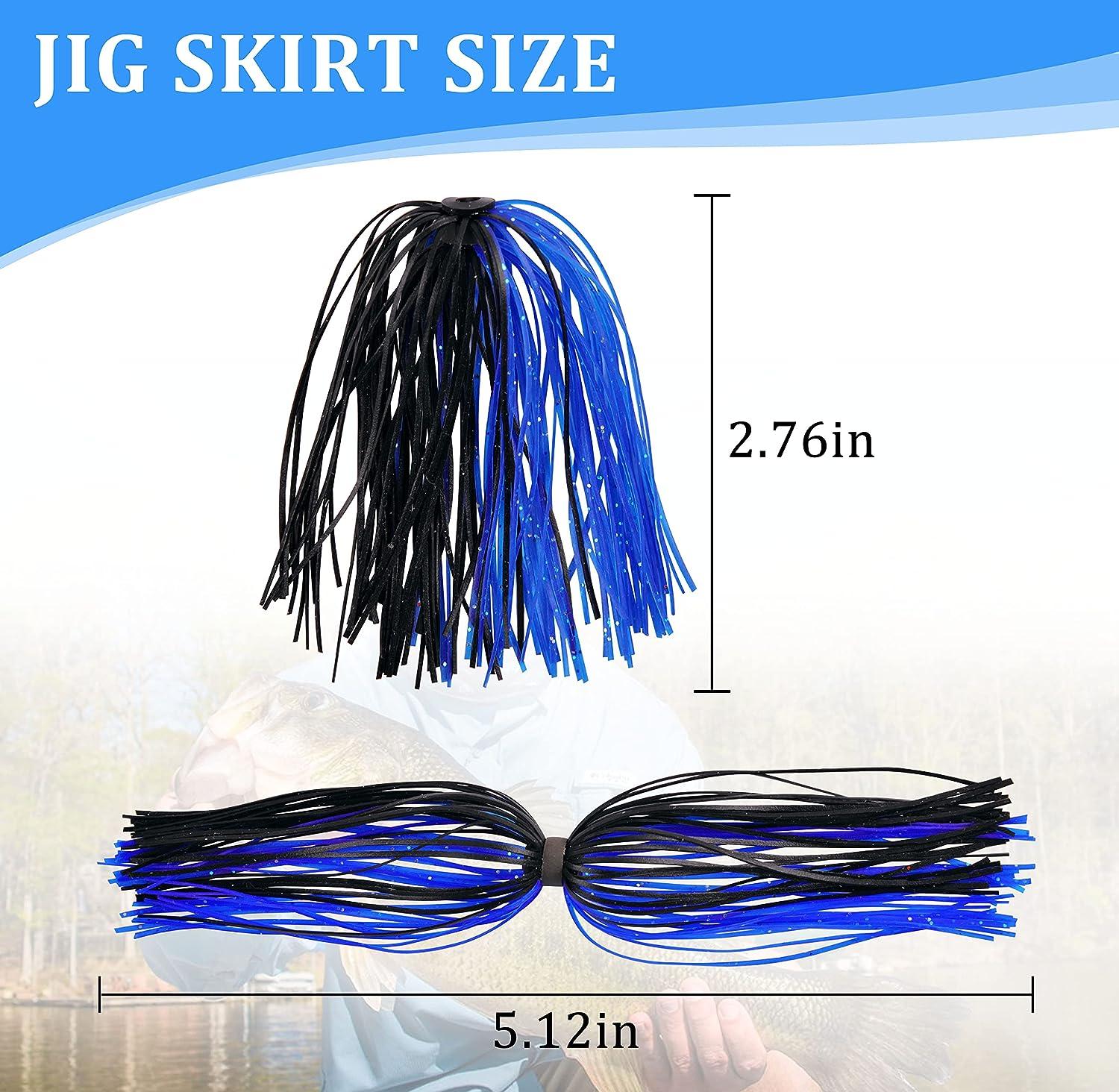 Silicone Jig Skirts Fishing Lures Skirt Replacement for
