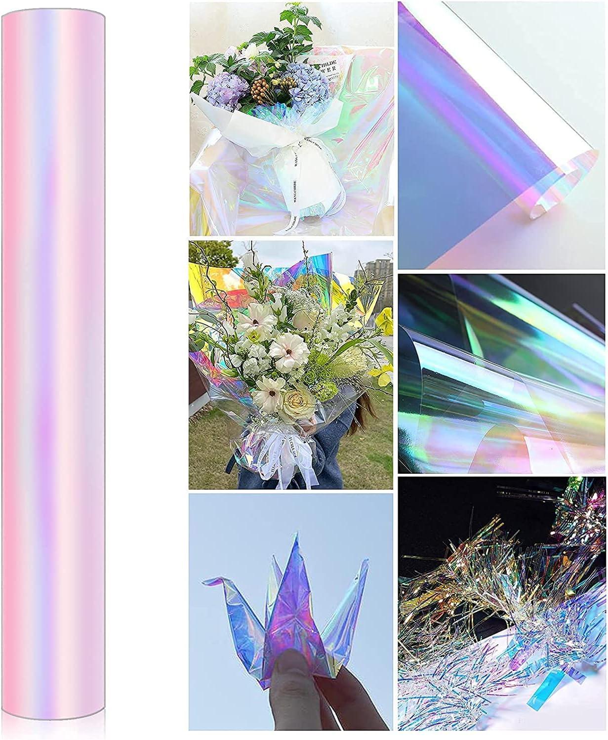 Iridescent Floral Wrapping Paper (BLUE)