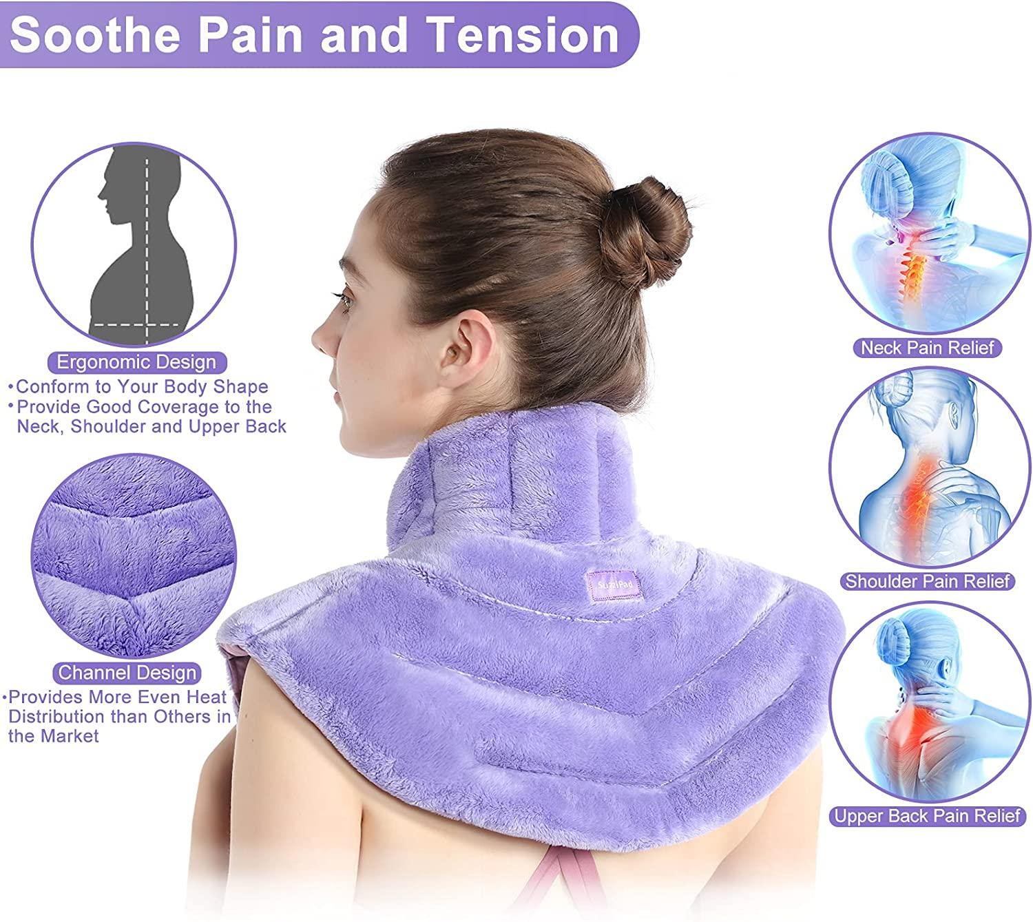 Sharper Image Heated Neck and Shoulder Massager for Pain Relief
