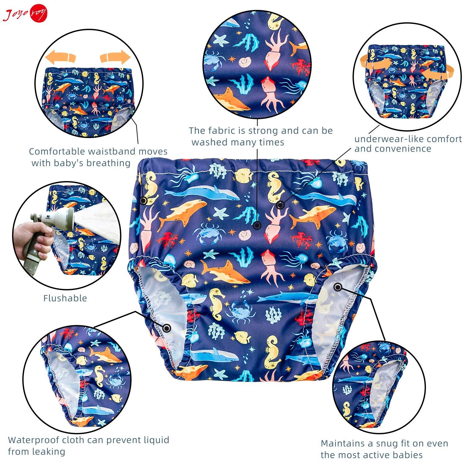 Joyo roy Swim Diapers Size 6 Infant Swim Diaper Reusable Swim
