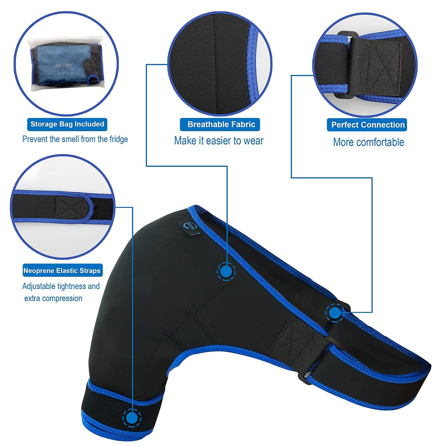 HOTIN LIFESTYLE, Adjustable Shoulder Support Brace Strap Joint Sport Gym  Compression Neoprene