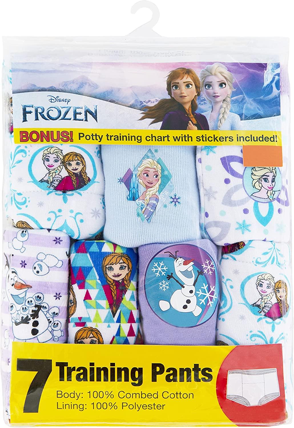 Disney 2T Girls Frozen Anna Elsa Princess Underwear Bundle Set of 5 Panties
