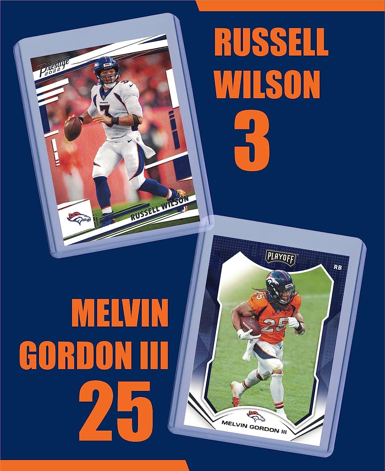 Denver Broncos Cards: Russell Wilson Melvin Gordon Javonte