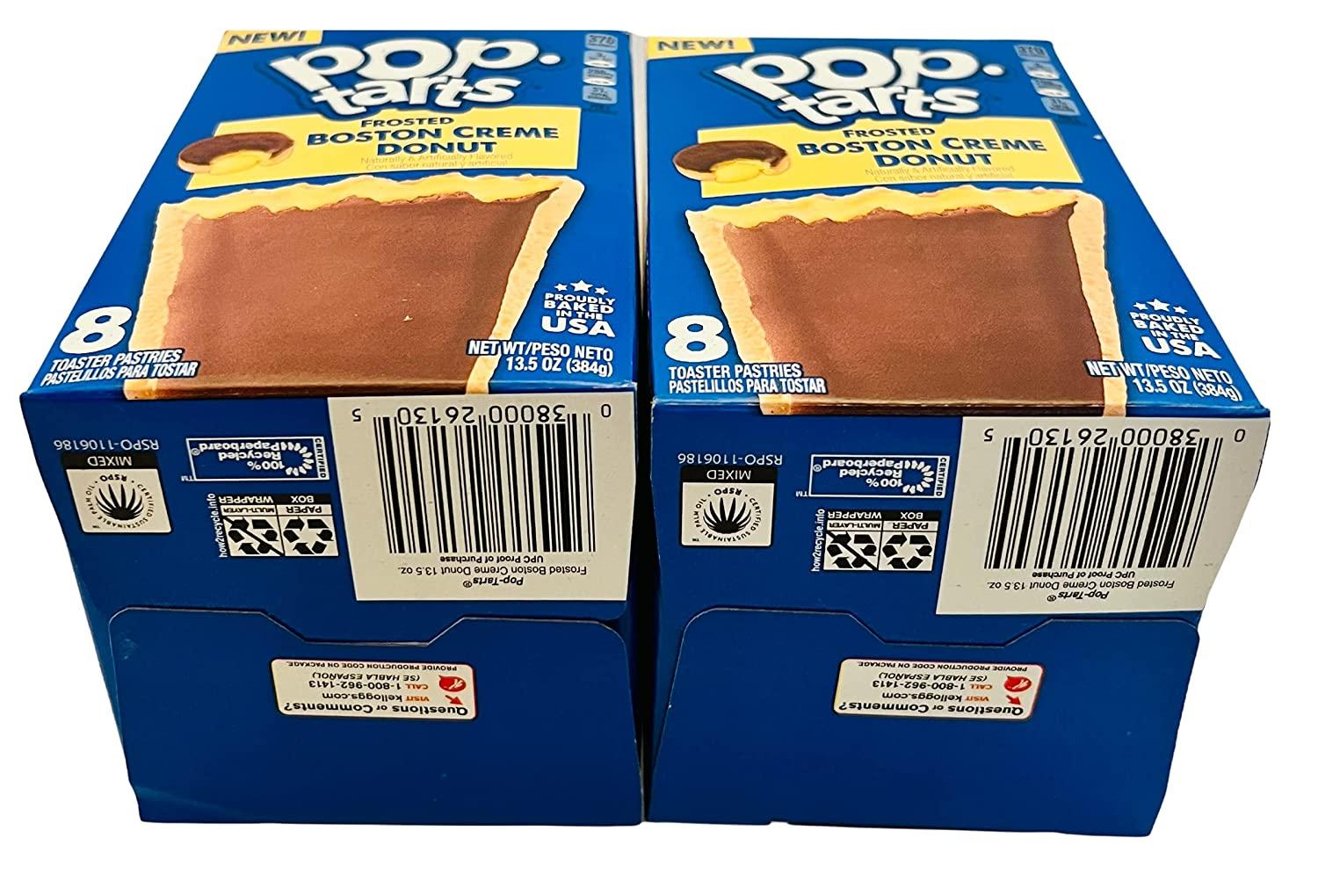 Pop-Tarts Frosted Boston Crème Donut Toaster Pastries, 13.5 oz