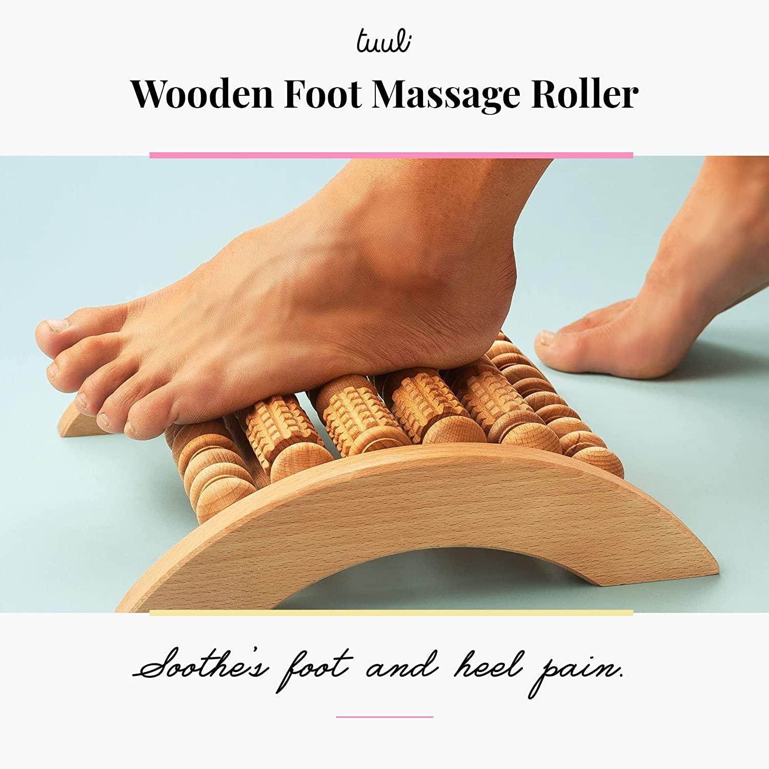 Tuuli Accessories Back Massage Muscle Roller Tool Massager Wooden 47.2 Inches