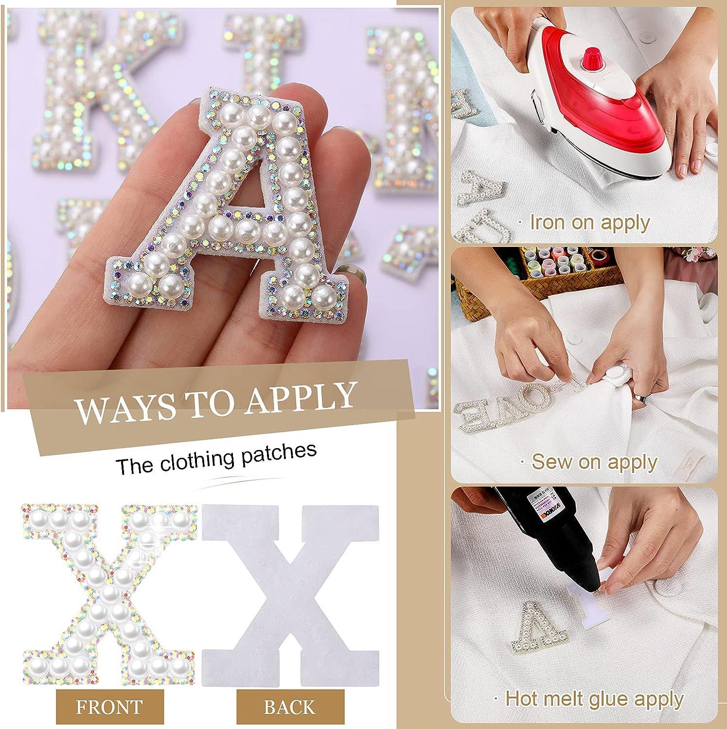 Alphabet Rhinestone Patches, Clothing Patch Embroidery Diy