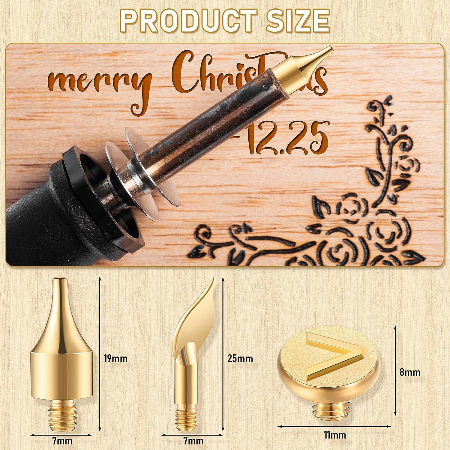  LJCM Wood Burning Tips, Wood Burning Tips, Letters, Exquisitely  for Embossing : Home & Kitchen