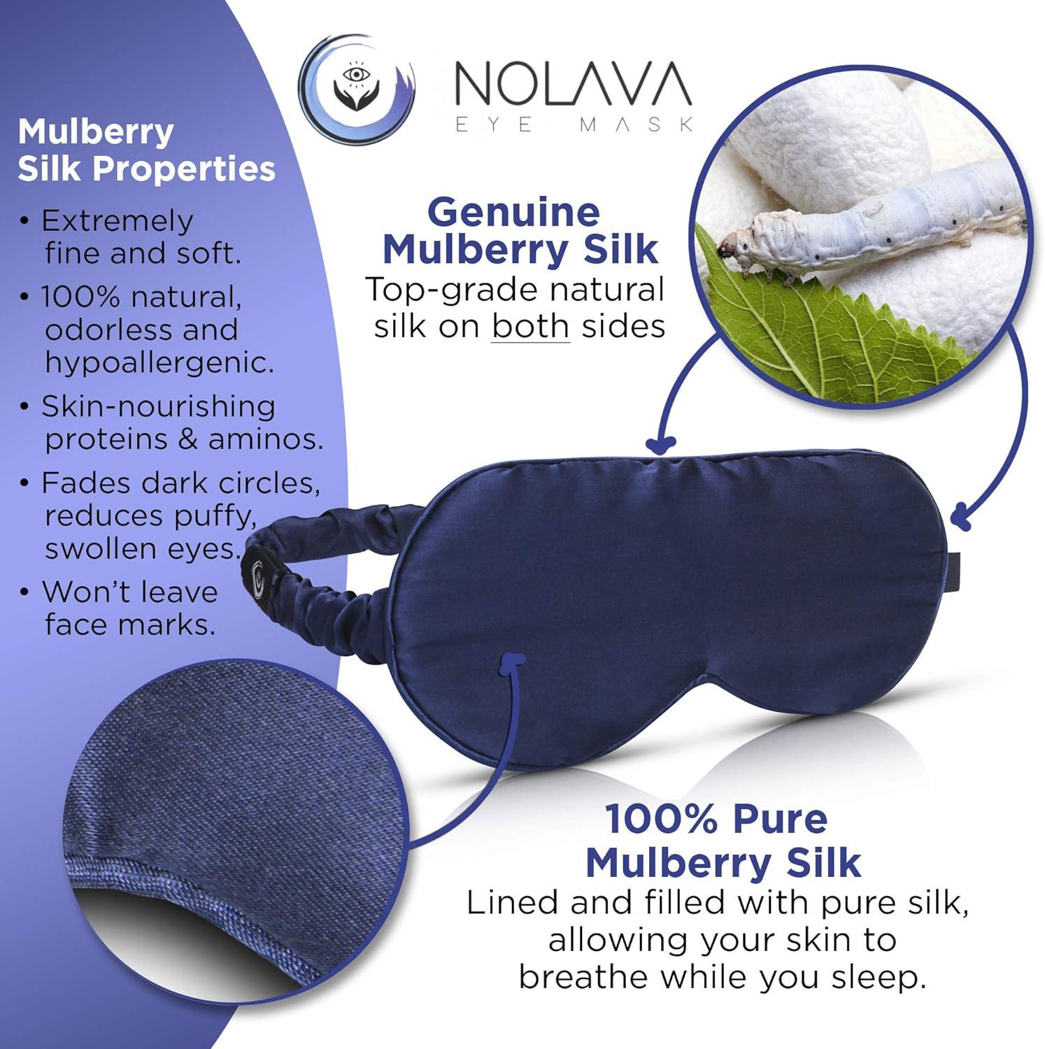 Purple Mulberry Silk Sleep Mask – Nolava Designs