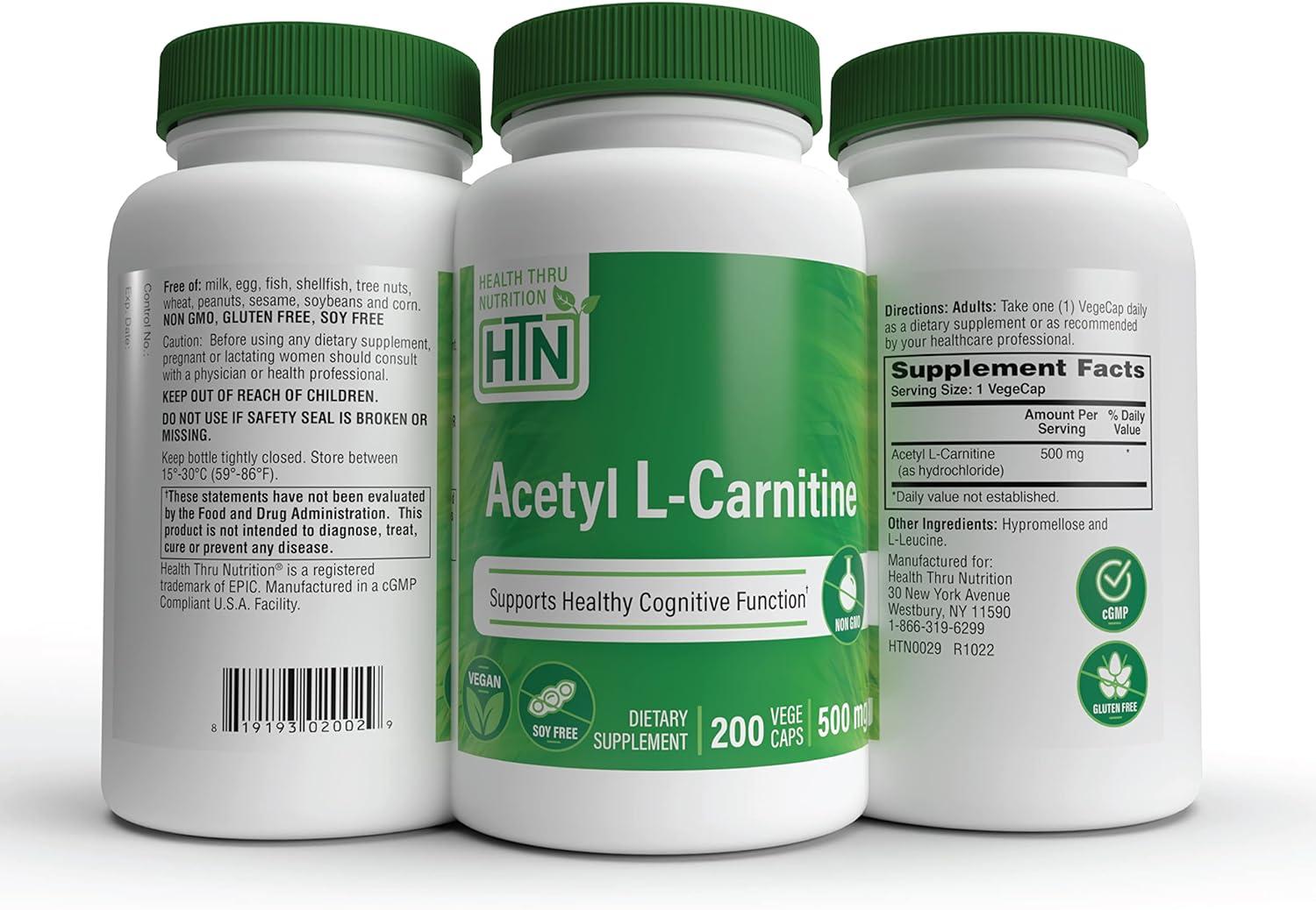 L-Carnitine, 500 mg, 30 Vegetarian Capsules