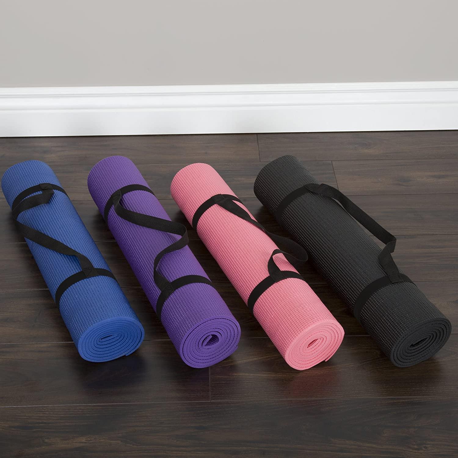 Non Slip Yoga Mat- Double Sided Comfort Foam, Durable Exercise Mat