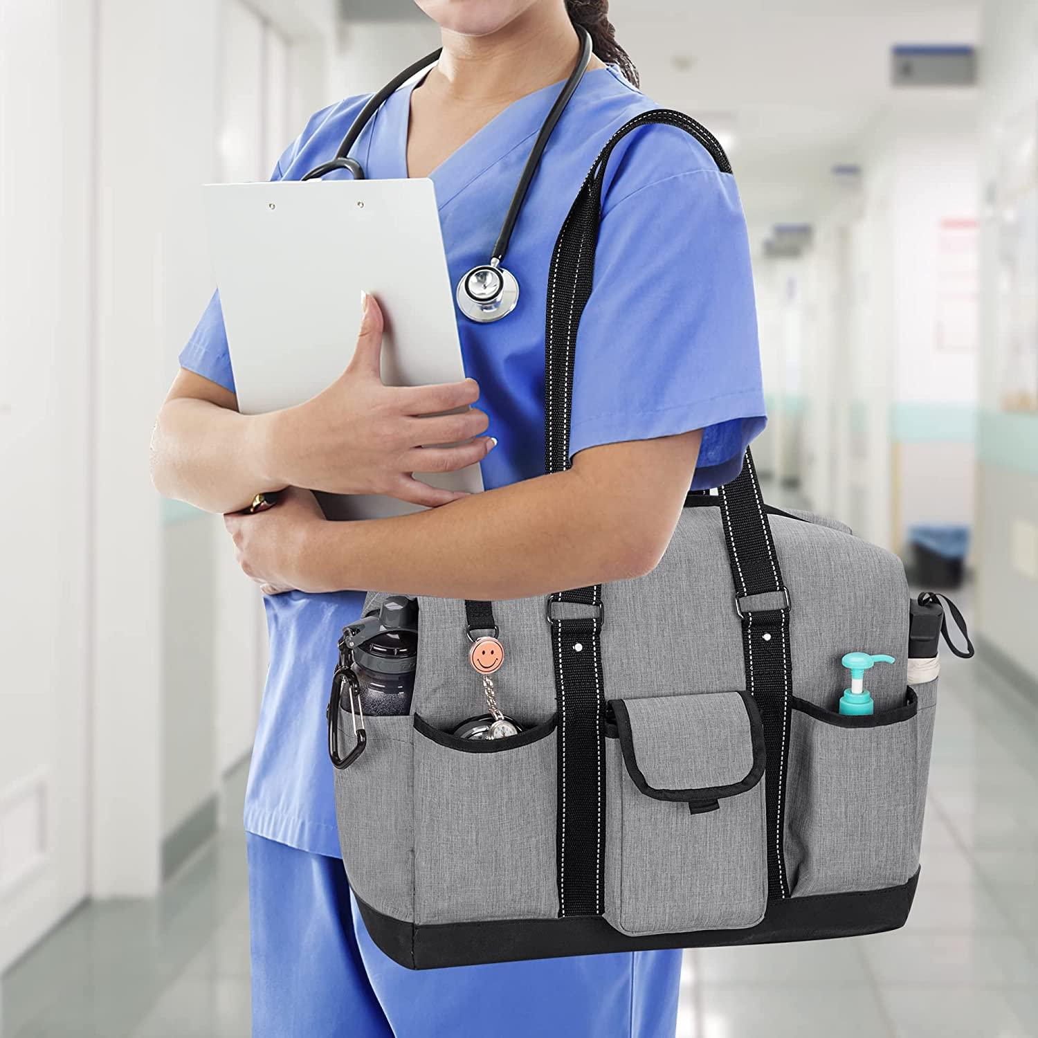  Damero Nurse Tote Bags with Organizer Insert Bag