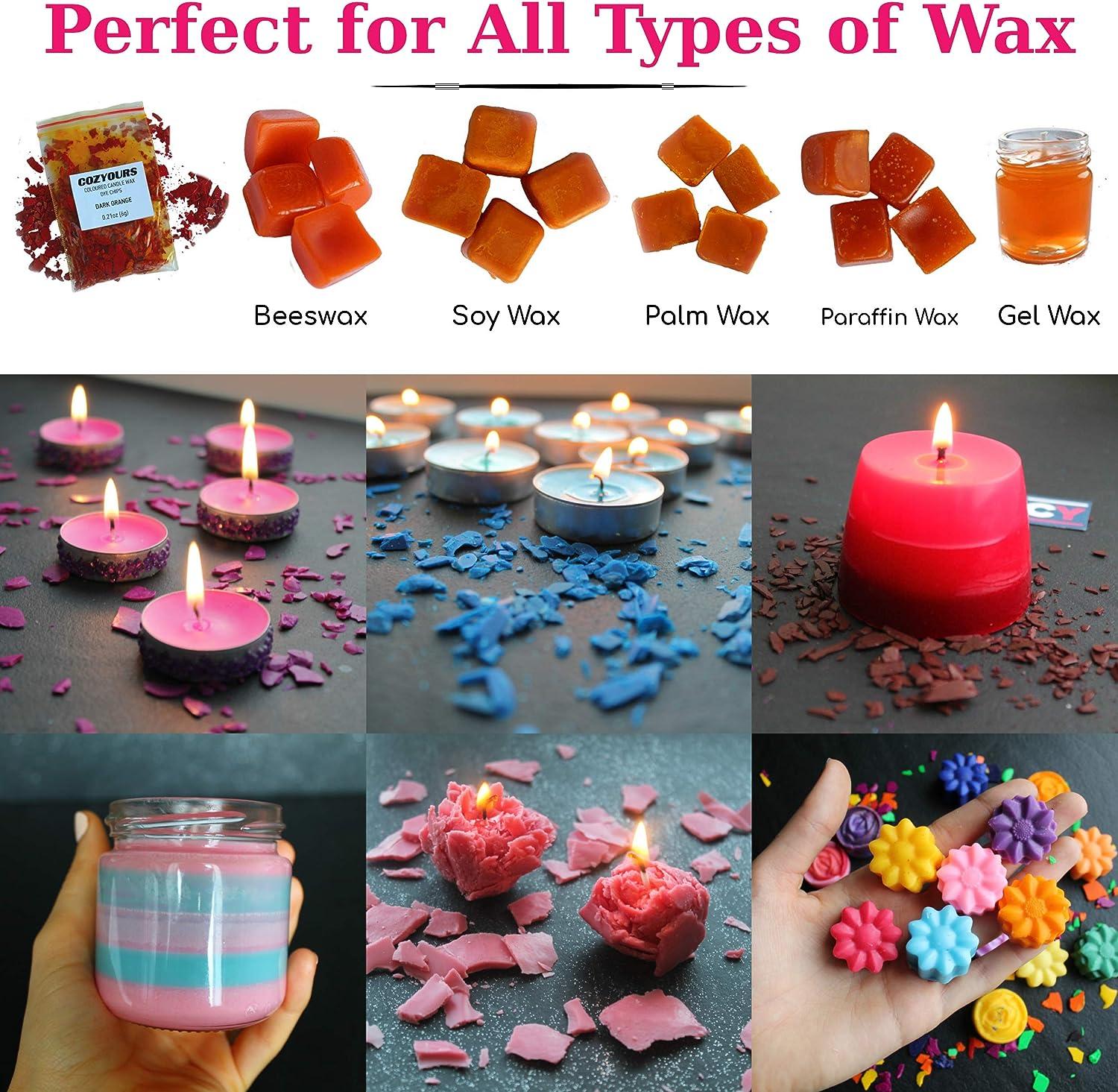 Candle Dye For Soy Candle Making - 16 X Vibrant Coloured Chips