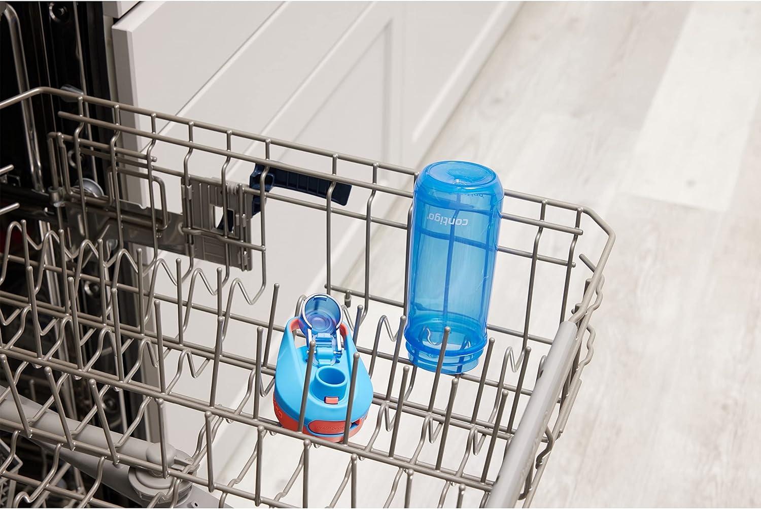  Contigo Jessie Kids Water Bottle with Leak-Proof Lid, 14oz  Dishwasher-Safe Kids Water Bottle, Fits Most Cup Holders, 2-Pack Blue  Poppy/Coral & Amethyst/Jade : Baby