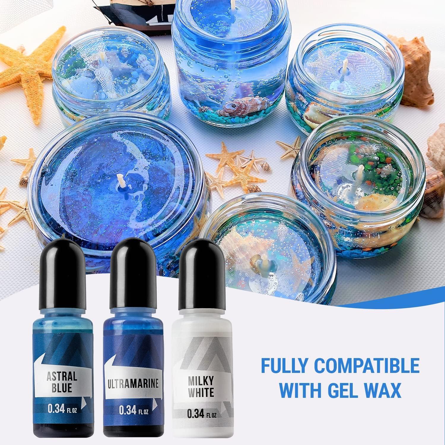 ALEXES Liquid Candle Dye for Candle Making Epoxy Resin Dye - Candle Dye  Drops - 16 Candle Liquid Dye Colors Epoxy Colorant 16 Colors Set - Color  Dye for Wax