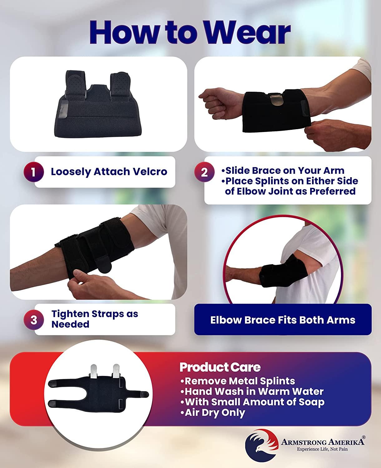 Elbow Splint Tendonitis Elbow Brace – Cubital Tunnel Brace for