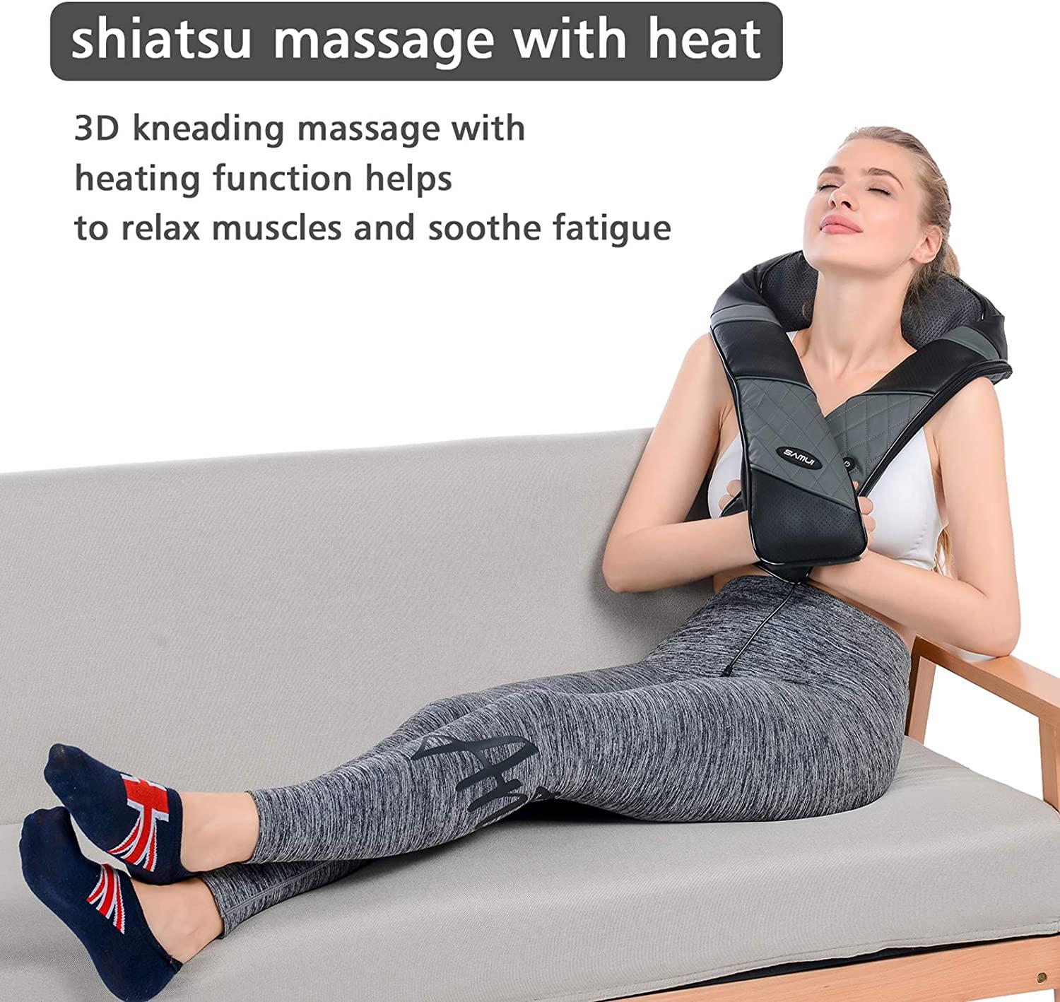 Premium Shiatsu Back and Neck Massager with Heat and Deep Kneading