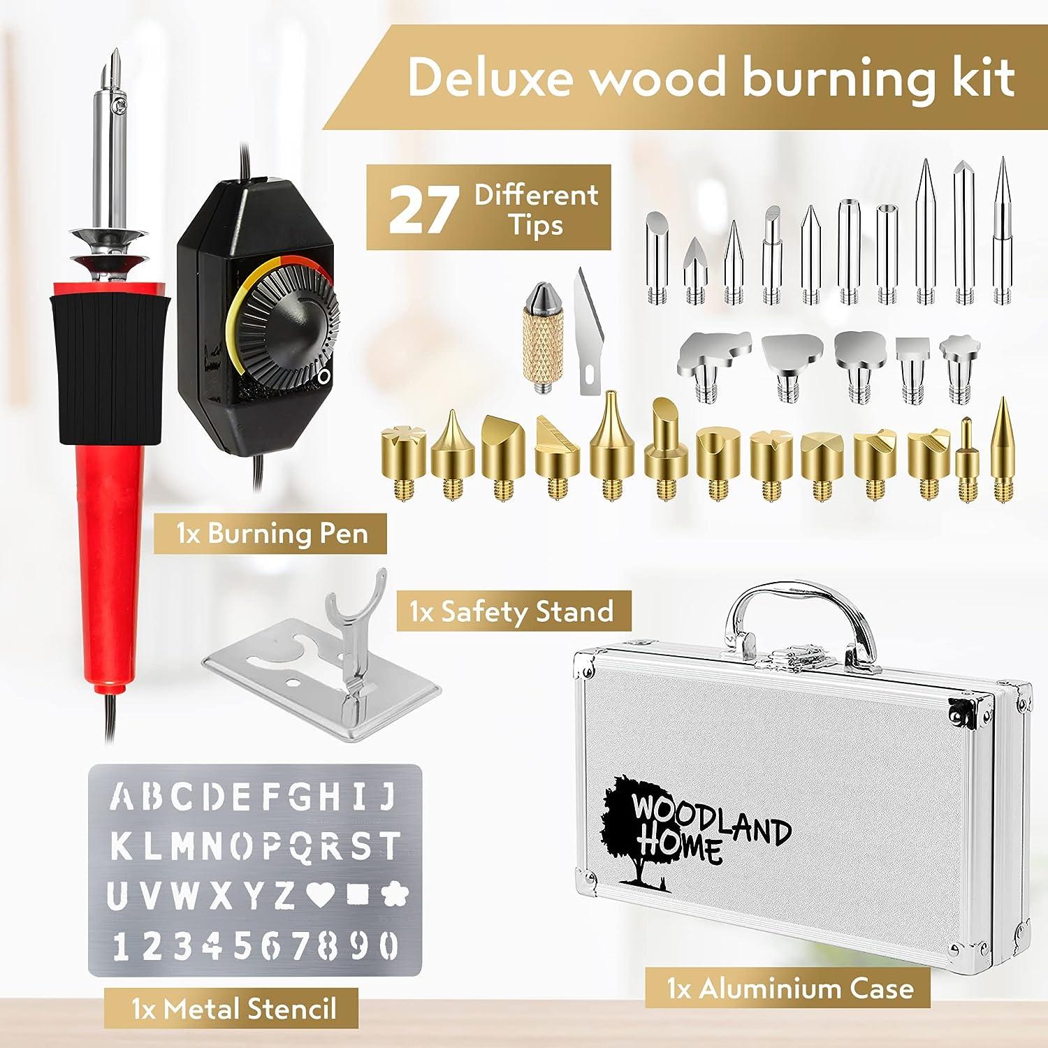 Buy Wood and Leather Burning Kit, Pyrography Pen, Woodburning and