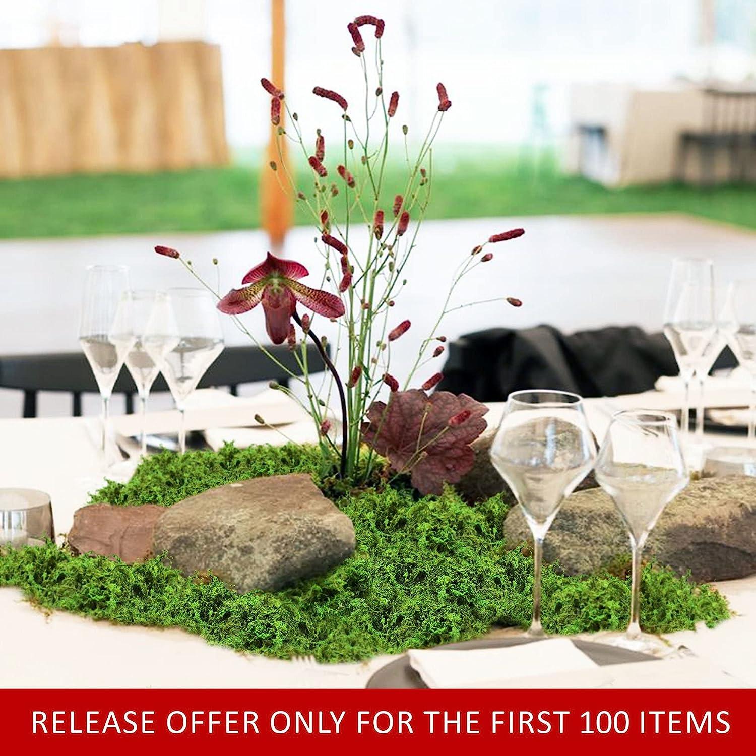 Artificial Fake Moss, Craft Moss for Potted Plant Centerpieces Decor