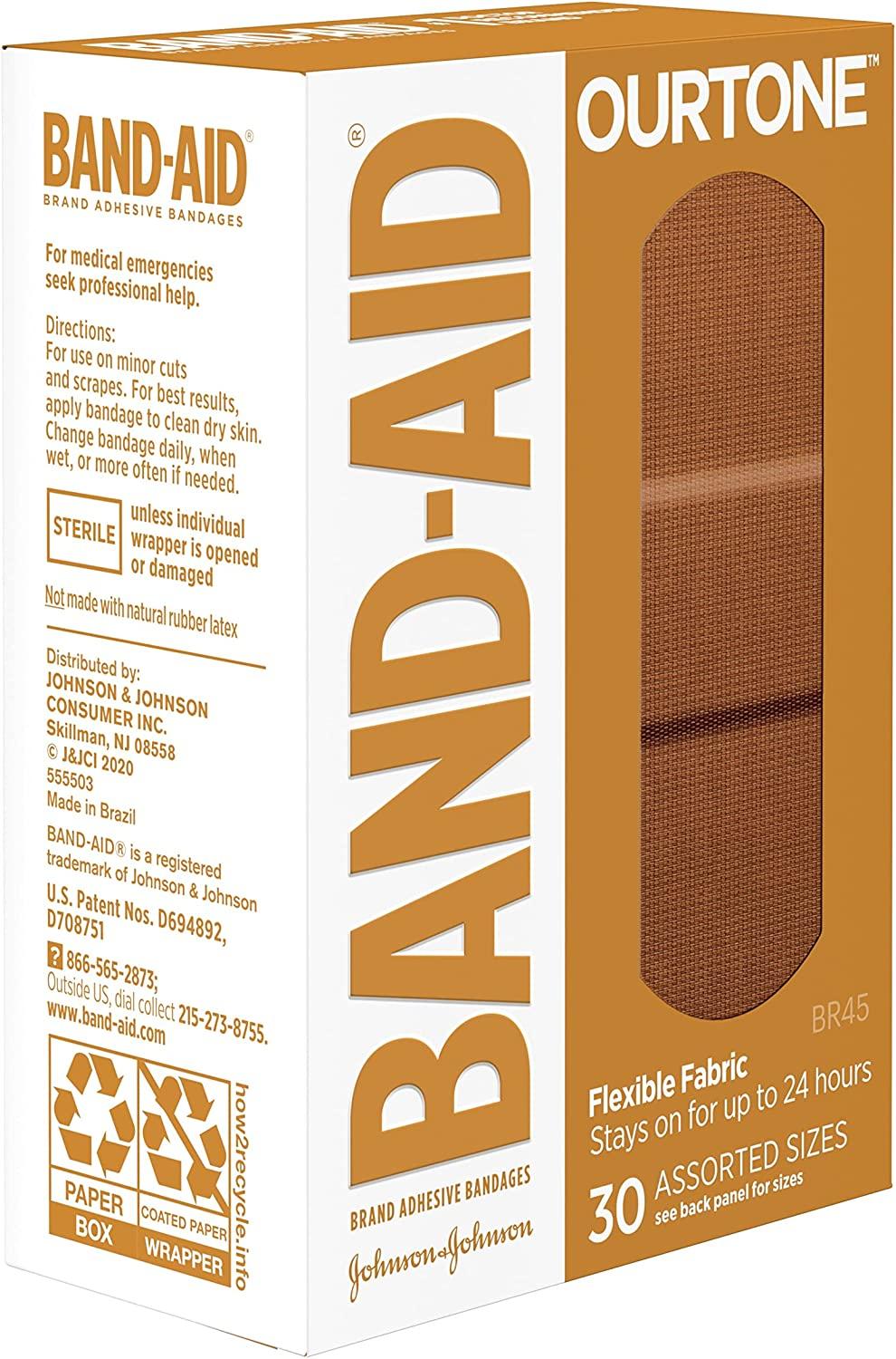 Band-Aid Brand Sterile Flexible Fabric Adhesive Bandages - Comfortable  Protection for Minor Cuts & Scrapes - 100 ct