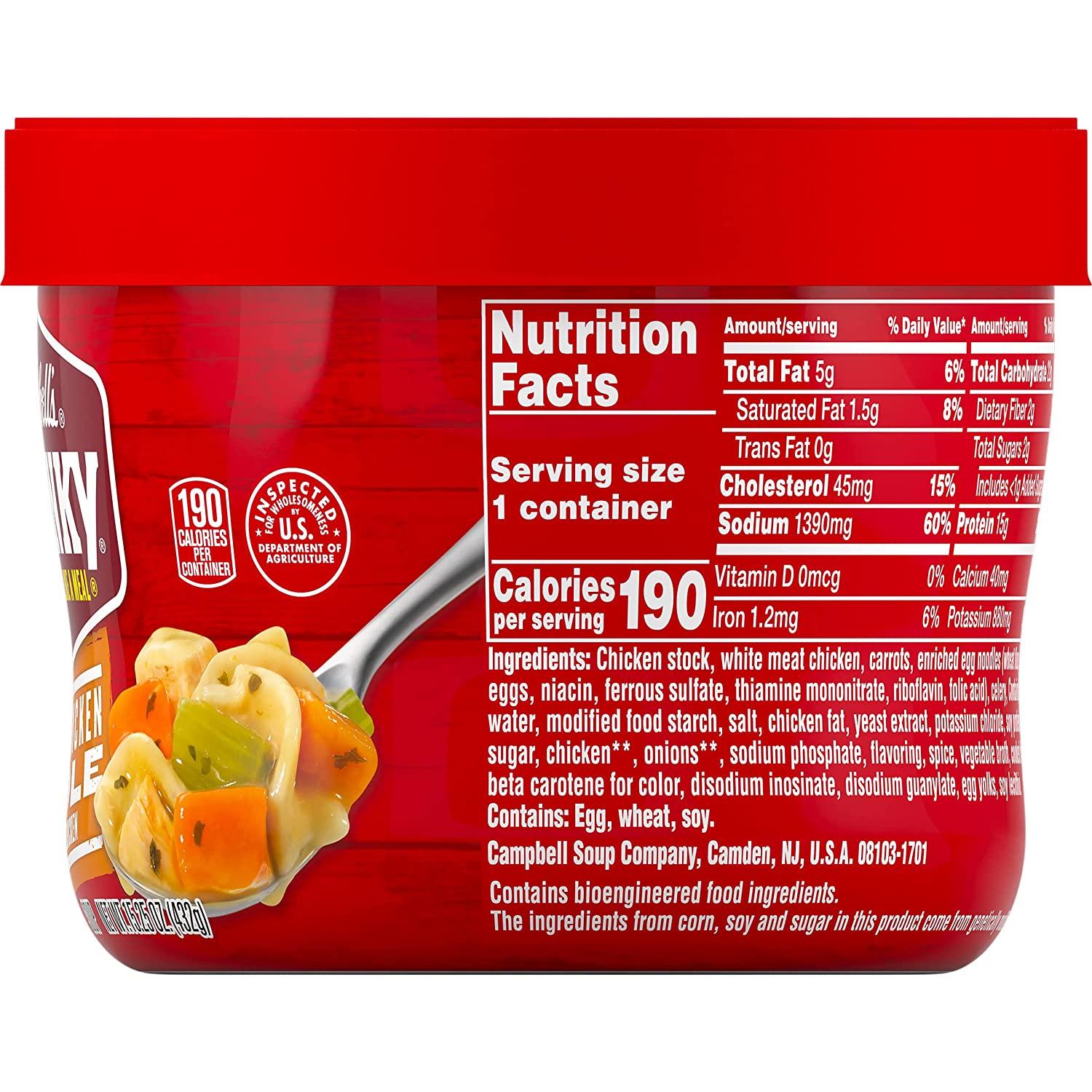 Campbell's Chunky Soup, Ready to Serve Chicken Noodle Soup, 18.6 oz Can 