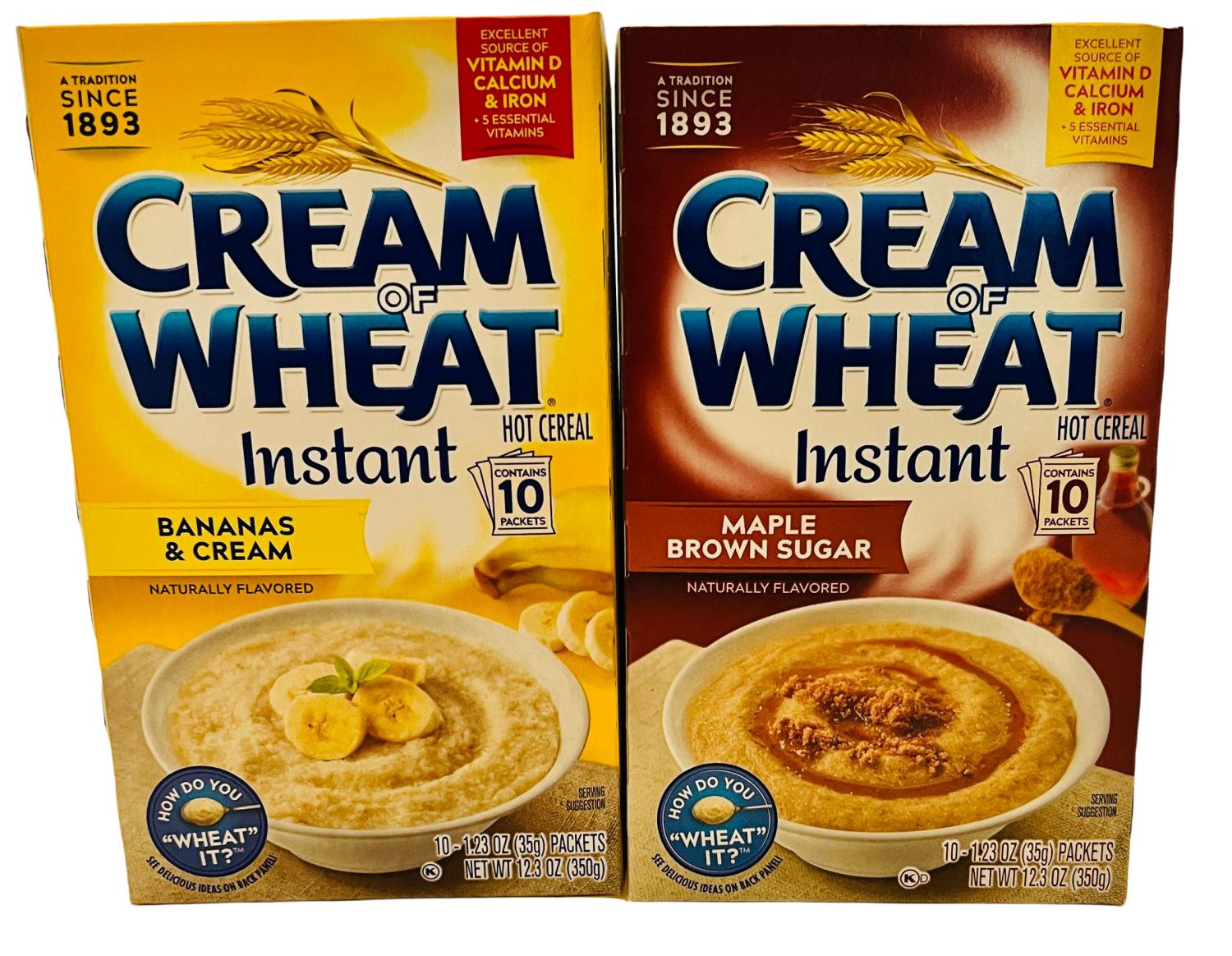  Cream of Wheat Instant Hot Cereal, Maple Brown Sugar