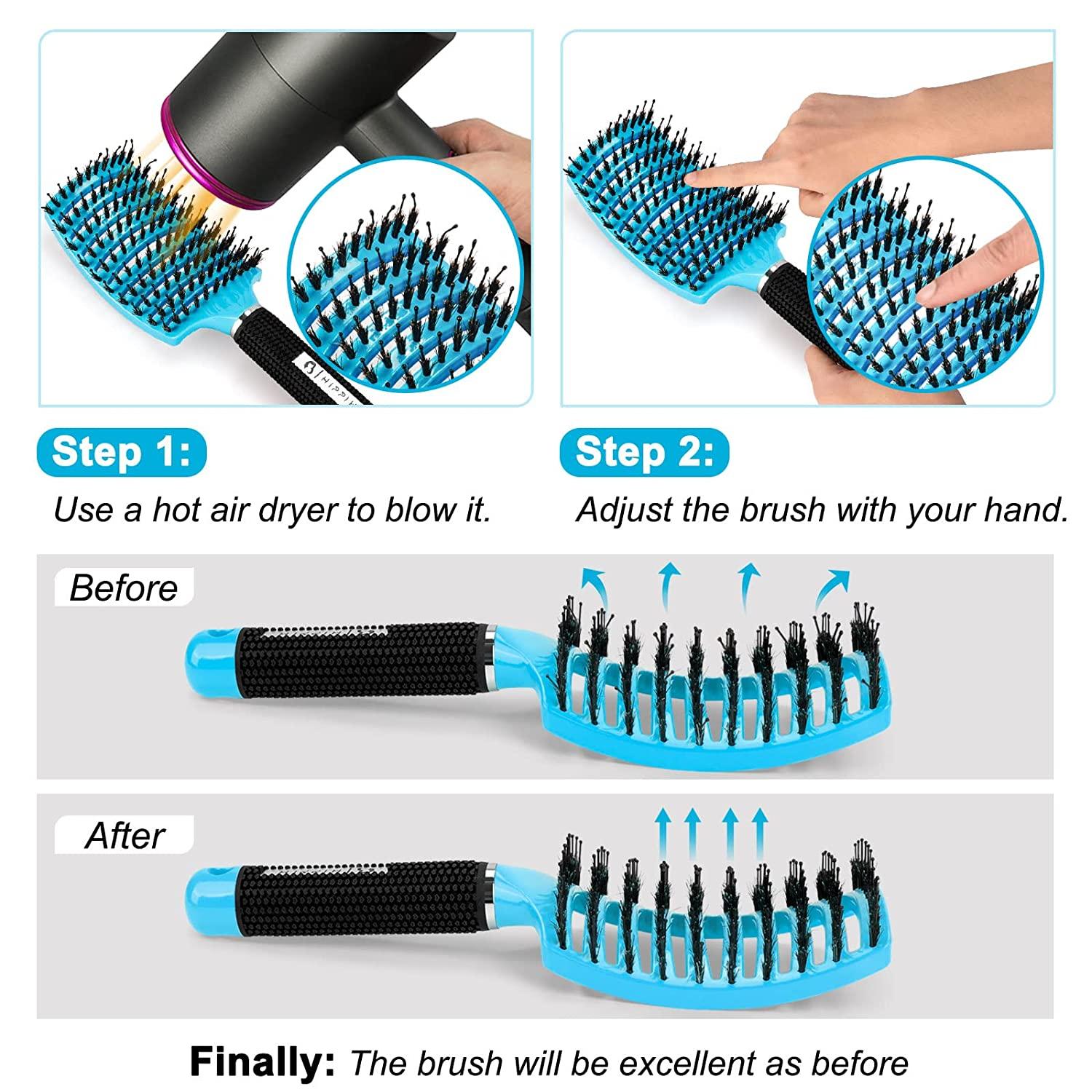 Hairstreaq Detangling Brush, Wet Dry Detangler Hair Brushes