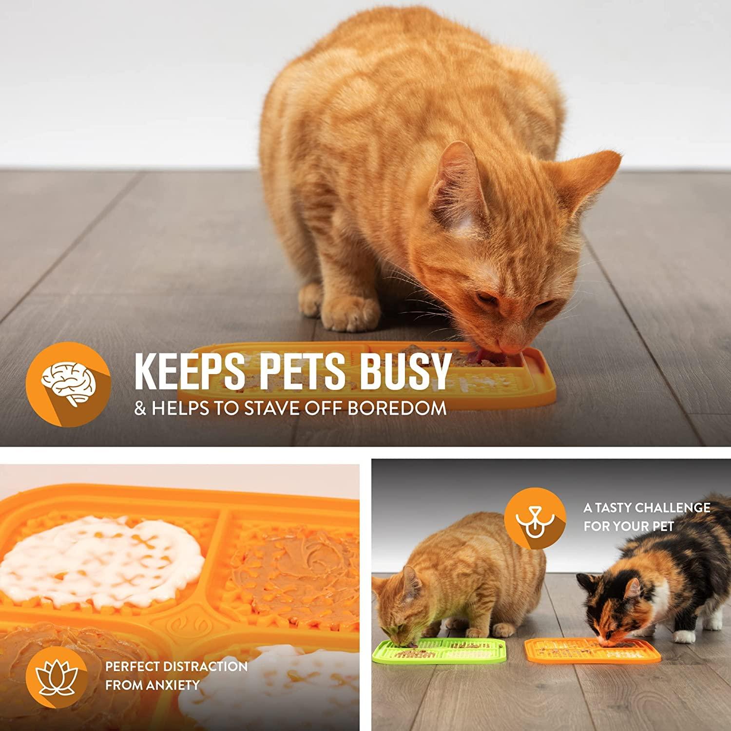 Hyper Pet IQ Treat lick mat for Dogs, Dog Slow Feeder & Cat lick mats, Great Alternative to Slow Feeder Dog Bowls & Cat Slow Feeders