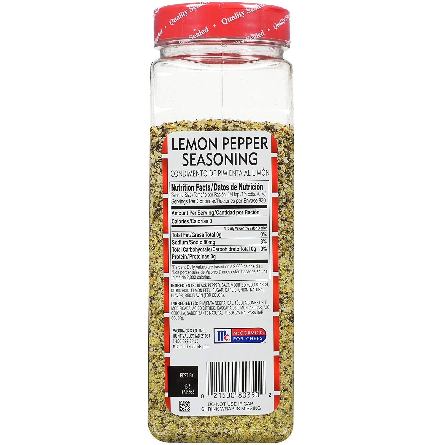 Lawry's 19 oz. Salt-Free Lemon and Pepper Seasoning  Stuffed peppers, Lemon  pepper seasoning, Side recipes