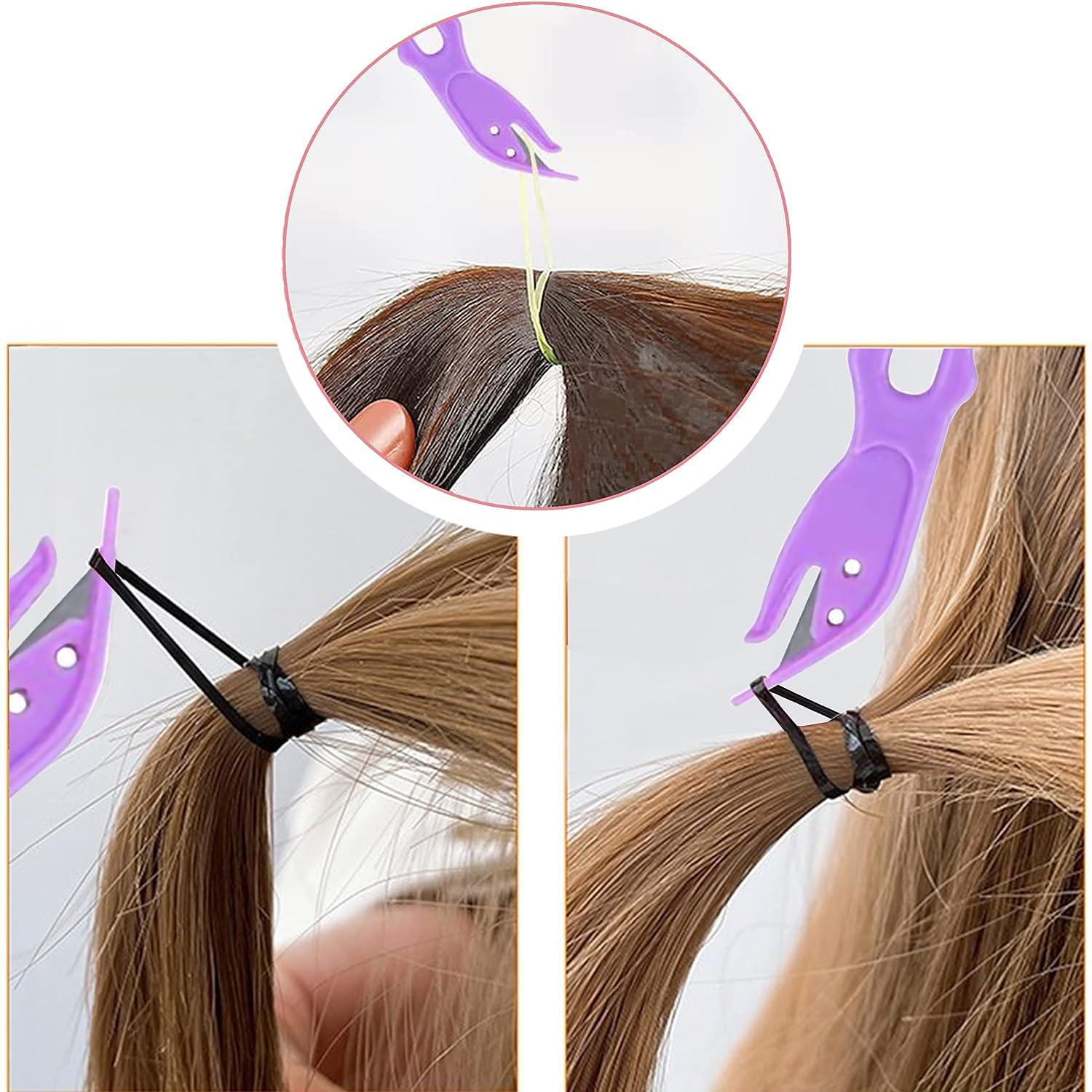 8PCS Quick Hair Looping Tail Tool French Braid Loop Ponytail Pull Through  Long Hair Holders Styling Maker Hair Braiding Topsy Tail Hair Styling Tools  Kit