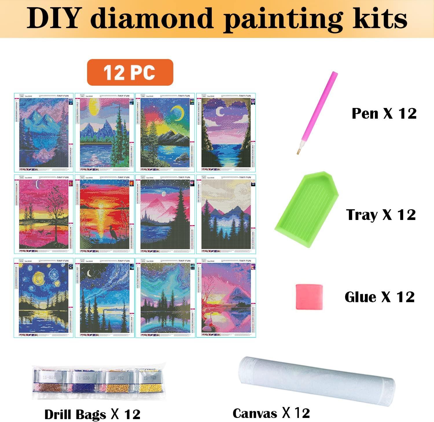  Disney Diamond Painting Kits for Adults -6 Pack 5D Diamond Art  Kits for Kids & Beginners Full Drill, DIY Diamond Dots Paintings with  Diamonds Gem Art and Crafts for Home Wall