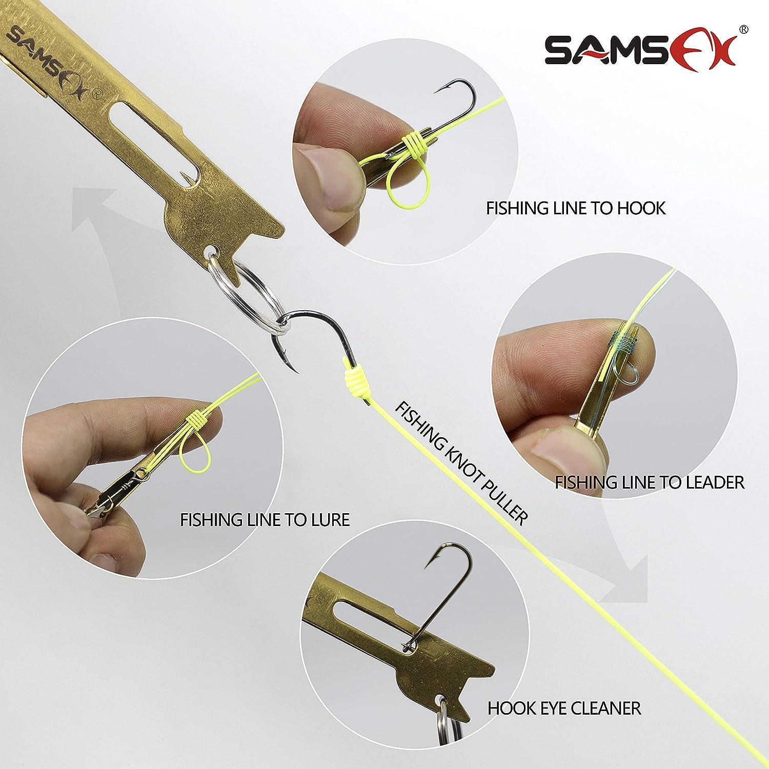 SAMSFX Quick Knot Zinger Fly Fishing Line Tying Tool Tape Measure