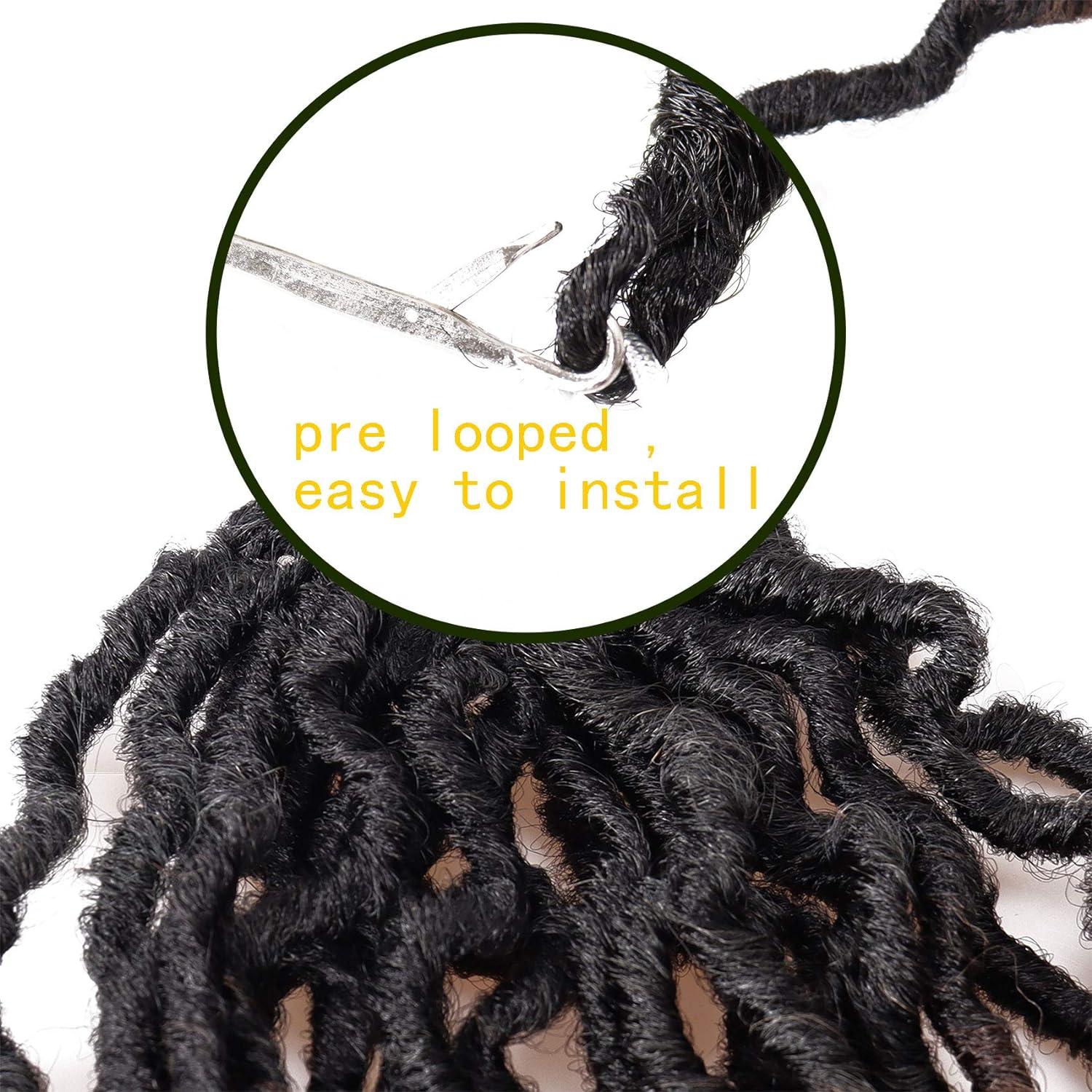 6 Pack Gypsy Locs Crochet Hair 18 Inch Crochet Locs 3 Tone Wavy Goddess  Fauxs Locs Crochet Hair Extensions 1B/30/27